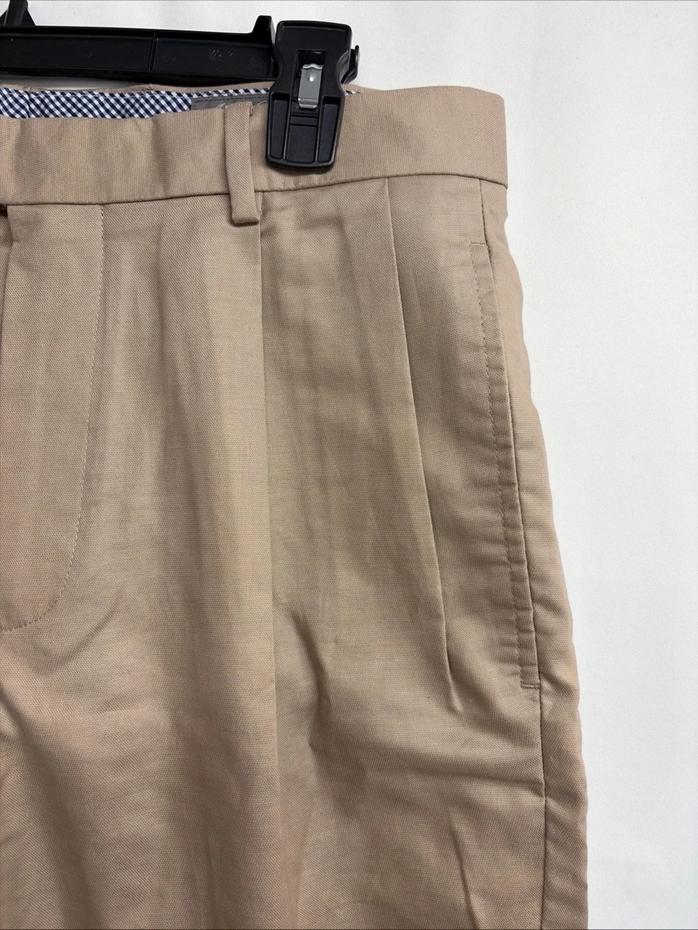 Daniel Cremieux Men’s 32 Khaki Pleated Front Linen-Blend Men’s Shorts $75